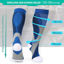 Cargar imagen en el visor de la galería, Brothock Compression Socks Nylon Medical Nursing Stockings Specializes Outdoor Cycling Fast-drying Breathable Adult Sports Socks