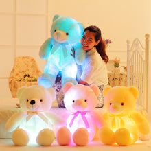 Load image into Gallery viewer, 50cm Creative Light Up LED Teddy Bear Stuffed Animals Plush Toy Colorful Glowing Christmas Gift for Kids Pillow