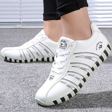 Cargar imagen en el visor de la galería, Women's Sneakers Sports Shoes Walking Fashion Striped Lace up Running Casual shoes women Trainers Comfortable Size 41 Sturdy Sole