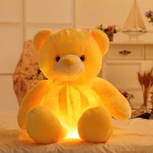 Load image into Gallery viewer, 50cm Creative Light Up LED Teddy Bear Stuffed Animals Plush Toy Colorful Glowing Christmas Gift for Kids Pillow