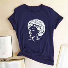 Cargar imagen en el visor de la galería, Graphic T-shirts Women Summer Slim Kawaii Women T Shirt Polyester High Quality Female Print Powerful Girl Independence Day T-shirt