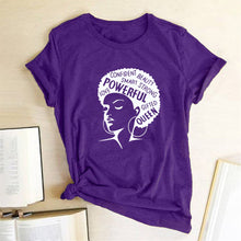 Cargar imagen en el visor de la galería, Graphic T-shirts Women Summer Slim Kawaii Women T Shirt Polyester High Quality Female Print Powerful Girl Independence Day T-shirt