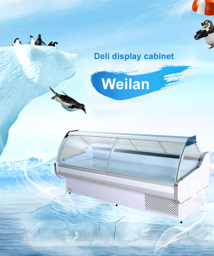 Commercial refrigeration equipment hot food showcase deli counter