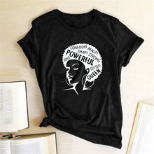 Cargar imagen en el visor de la galería, Graphic T-shirts Women Summer Slim Kawaii Women T Shirt Polyester High Quality Female Print Powerful Girl Independence Day T-shirt