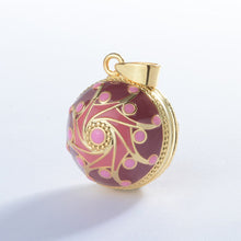 将图片加载到图库查看器,EUDORA Original Enamel Craft Pink Harmony Ball Musical Pendant Universe Planet Necklace For Mom Baby Pregnancy Jewelry Gift Idea