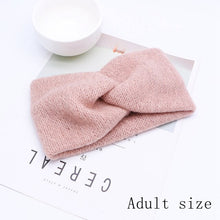将图片加载到图库查看器,Baby Headband Women Girl Twisted Hair Band Kids Woolen Headwrap Mommy and Me Headbands Toddler Spring Turban Hair Accessories