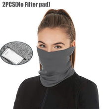 Cargar imagen en el visor de la galería, 2pcs Windproof Hiking Riding Scarf Outdoor Sun Protection Bandana Ice Cycling FaceNeck Gaiter Scarf Anti-sweat Cycling Face Mask