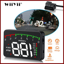 Charger l'image dans la galerie, A100 3.5 A900 HUD Head-Up Display Car-Styling Overspeed Warning Windshield Projector Alarm System Universal Auto