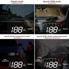 Charger l'image dans la galerie, A100 3.5 A900 HUD Head-Up Display Car-Styling Overspeed Warning Windshield Projector Alarm System Universal Auto