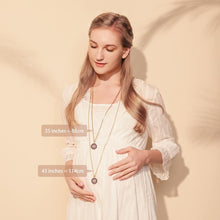 将图片加载到图库查看器,EUDORA Original Enamel Craft Pink Harmony Ball Musical Pendant Universe Planet Necklace For Mom Baby Pregnancy Jewelry Gift Idea