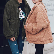 将图片加载到图库查看器,Women Elegant Faux Fur Coat