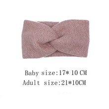 将图片加载到图库查看器,Baby Headband Women Girl Twisted Hair Band Kids Woolen Headwrap Mommy and Me Headbands Toddler Spring Turban Hair Accessories