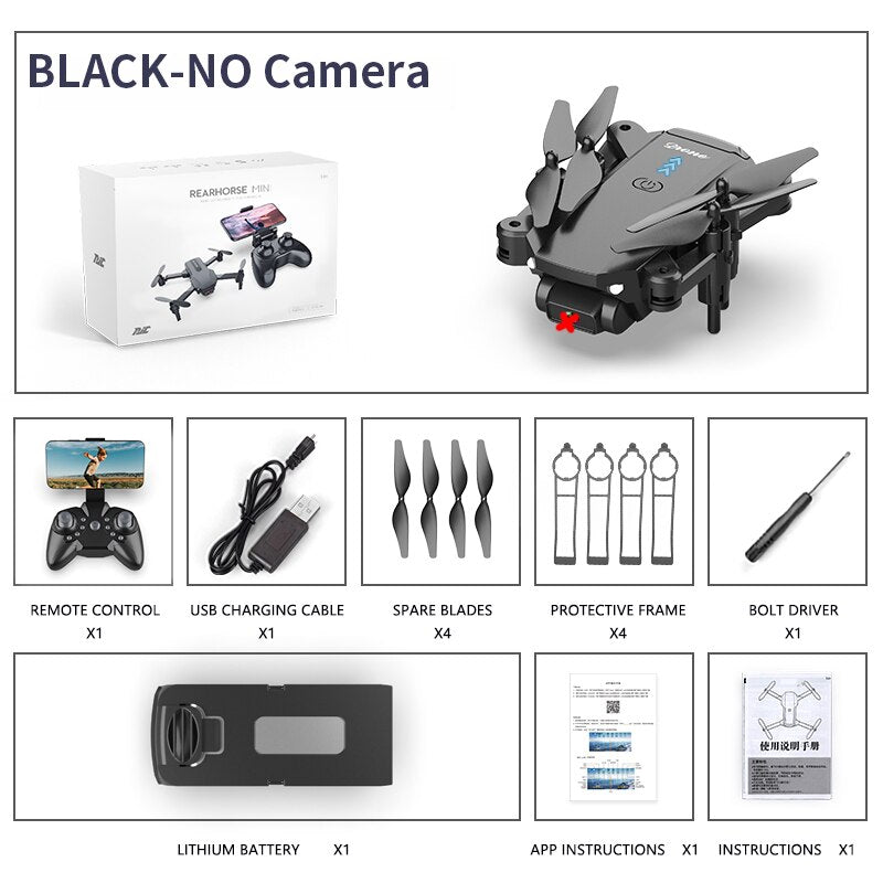 S603 RC Mini Drone With 4K HD Dual Camera Aerial Photography WIFI FPV Foldable Durable Quadcopter Height Hold Toys