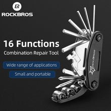 Cargar imagen en el visor de la galería, ROCKBROS 16 in 1 Multifunction Bicycle Repair Tools Kit Hex Spoke Cycling Screwdriver Tool MTB Mountain Cycling Bike Repair Tool