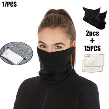 Cargar imagen en el visor de la galería, 2pcs Windproof Hiking Riding Scarf Outdoor Sun Protection Bandana Ice Cycling FaceNeck Gaiter Scarf Anti-sweat Cycling Face Mask