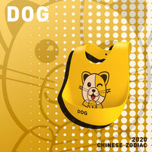 Cargar imagen en el visor de la galería, Baby Bibs Waterproof Silicone Feeding Baby Saliva Towel Newborn Cartoon Aprons Baby Bibs Adjustable Different styles of Bibs
