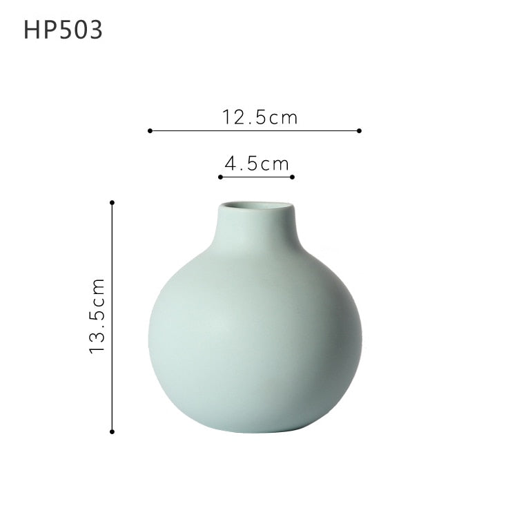 Modern Spherical Flower Vase Floral Ceramic Ball Planter Vase for Dried Flowers Table Top Centerpieces for Home Decoration