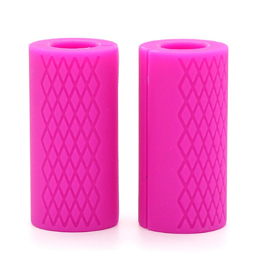 1 Pair Dumbbell Thick Bar Handles Gym Weightlifting Support Silicon Anti-Slip Protect Pad Body Building Fitness Equipment