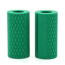 Cargar imagen en el visor de la galería, 1 Pair Dumbbell Thick Bar Handles Gym Weightlifting Support Silicon Anti-Slip Protect Pad Body Building Fitness Equipment