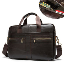 將圖片載入圖庫檢視器 WESTAL Bag men's Genuine Leather briefcase Male man laptop bag natural Leather for men Messenger bags men's briefcases 2019