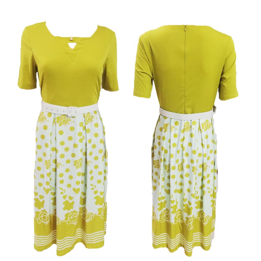African Style Women's Print Plus Size Polyester Dress L 3XL