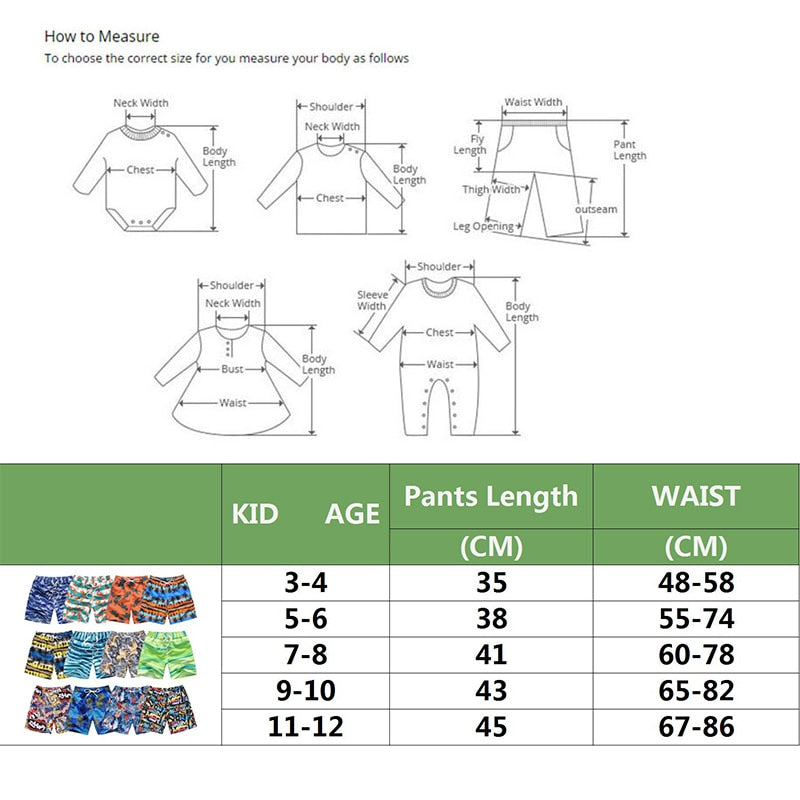 HH Boys Swimming Pants 2021 Summer Kids Swimwear Casual Beach Shorts Baby Boy Printed Fashion Short Pants Children's Clothing