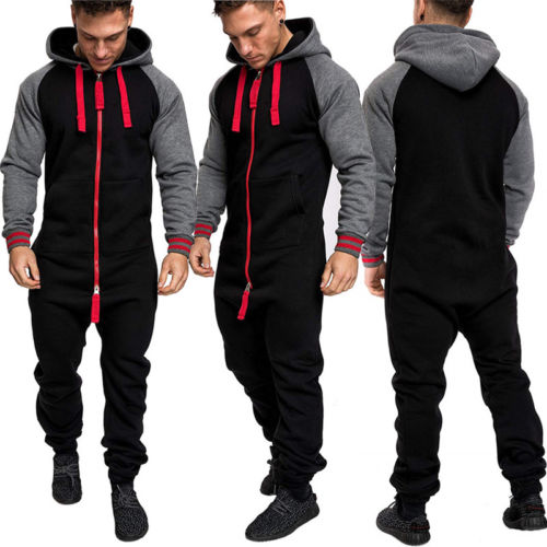 HIRIGIN Unisex Hoodie Tracksuit Adult Mem Women Sweater Jogging Pants Warm Winter Clothes Fashion Men Lady Jumpsuit Tracksuit Long Sleeve Hooded Zipper Playsuit