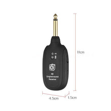 Charger l'image dans la galerie, UHF Guitar Wireless System Transmitter Receiver Built-in Rechargeable wireless guitar transmitter