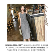 將圖片載入圖庫檢視器 Simple Women's Pocket Polka Dots Cotton Midi Dress Summer Casual