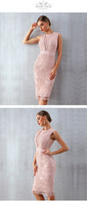将图片加载到图库查看器,ADYCE 2020 New Summer Women Bandage Dress Vestidos Tank Sexy Lace Mesh Sleeveless Bodycon Clubwears Celebrity Runway Party Dress