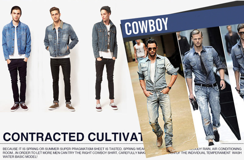 Fashion Designer Men's Jeans Knee Hole Frayed Ripped Jeans For Men Beggar Pants Brand Buttons Pants Slim Fit Biker Jeans Men