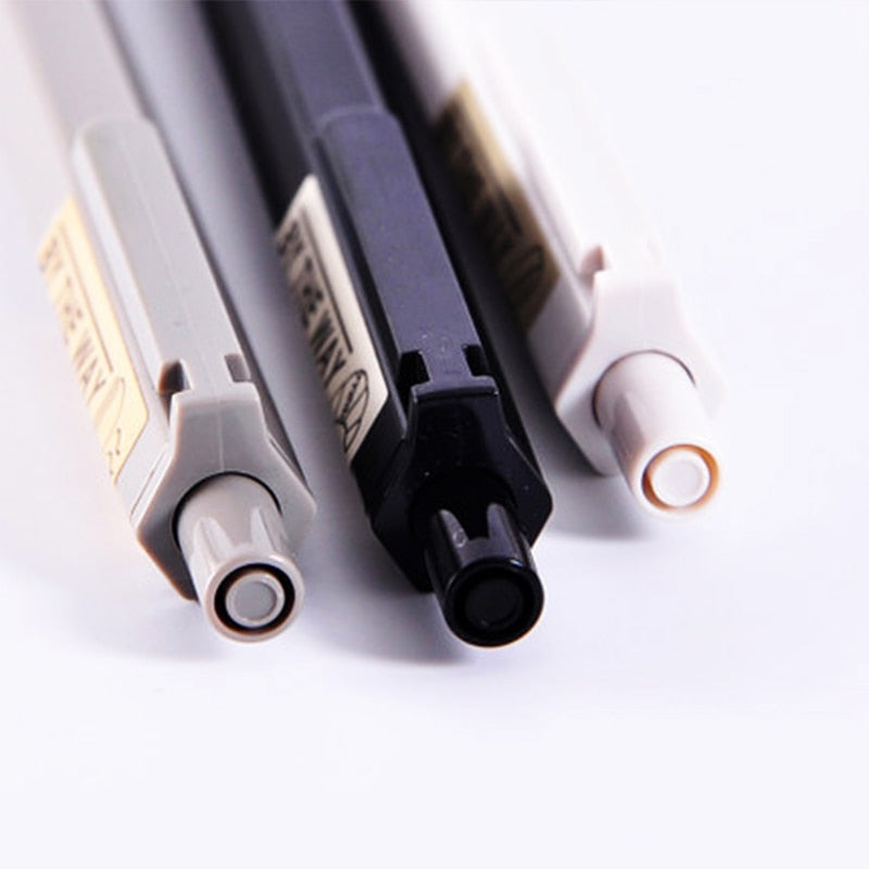 JIANWU 3pcs 0.7mm 0.5mm Simple fashion automatic pencil student press type movable pencil Student supplies