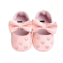 Cargar imagen en el visor de la galería, Baby PU Leather Baby Boy Girl Baby Moccasins Moccs Shoes Bow Fringe Soft Soled Non-slip Footwear Crib Shoes