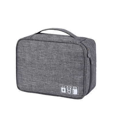 Travel Cable Bag Portable Digital USB Gadget Organizer Charger Wires Cosmetic Zipper Storage Pouch kit Case Accessories Supplies