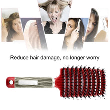Load image into Gallery viewer, 7 Color Women Hair Scalp Massage Comb Bristle Nylon Hairbrush Wet Curly Detangle Hair Brush for Salon Hairdressing Styling Tools