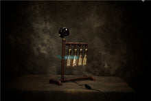 Charger l'image dans la galerie, Decorative Table Lamps Balcony Bedroom Restaurant coffee bar industrial water pipe iron four adjustable light desk lamps LU8015