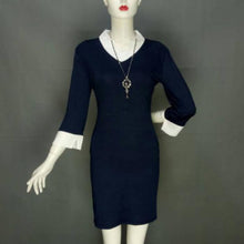将图片加载到图库查看器,Elegant Women Office Lady Formal Wear V Neck Dress Sleeve Business Work Party Pencil Dress Suit Confortable