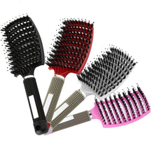 Load image into Gallery viewer, 7 Color Women Hair Scalp Massage Comb Bristle Nylon Hairbrush Wet Curly Detangle Hair Brush for Salon Hairdressing Styling Tools