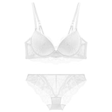 Charger l'image dans la galerie, TERMEZY New Women underwear Set Lace Sexy Push-up Bra And Panty Sets Comfortable Brassiere Adjustable Straps Gathered Lingerie