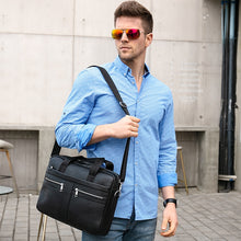 Load image into Gallery viewer, WESTAL Bag men&#39;s Genuine Leather briefcase Male man laptop bag natural Leather for men Messenger bags men&#39;s briefcases 2019
