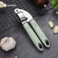 将图片加载到图库查看器,WORTHBUY Stainless Steel Garlic Press Ginger Chopper Kitchen Vegetable Tools Garlic Grinder Crusher With Plastic Handle