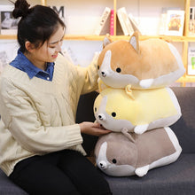 将图片加载到图库查看器,30/45/60cm Cute Corgi Dog Plush Toy Stuffed Soft Animal Cartoon Pillow Lovely Christmas Gift for Kids Kawaii Valentine Present
