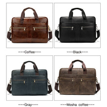 將圖片載入圖庫檢視器 WESTAL Bag men's Genuine Leather briefcase Male man laptop bag natural Leather for men Messenger bags men's briefcases 2019