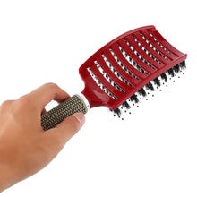Load image into Gallery viewer, 7 Color Women Hair Scalp Massage Comb Bristle Nylon Hairbrush Wet Curly Detangle Hair Brush for Salon Hairdressing Styling Tools