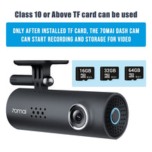 Charger l'image dans la galerie, 70mai Smart Dash Cam 1S English Voice Control 70 Mai Car Camera 1080P 130FOV Wifi 70mai Car DVR Car Recorder Auto Recorder Wifi
