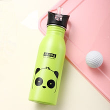 将图片加载到图库查看器,500ML Children's Stainless Steel Sports Water Bottles Portable Outdoor Cycling Camping Bicycle Bike Kettle