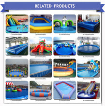 将图片加载到图库查看器,Giant Inflatable Swimming Pool Amusement Park Playground. Slides