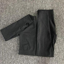 Load image into Gallery viewer, Women Seamless yoga set Fitness Sports Suits GYM Cloth Yoga Long Sleeve Shirts High Waist Running Leggings Workout Pants Shirts