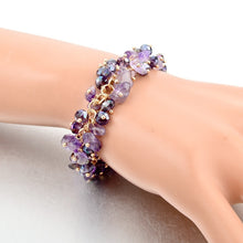 Load image into Gallery viewer, CHICVIE Charm Bracelets & Bangles with Stones Gold color Bracelet Femme for Women Jewelry personalized Purple Bracelet SBR140192