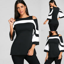 將圖片載入圖庫檢視器 Women's Summer Short Sleeve Blouse Tops Ladies Loose Shirt Casual Tee Top